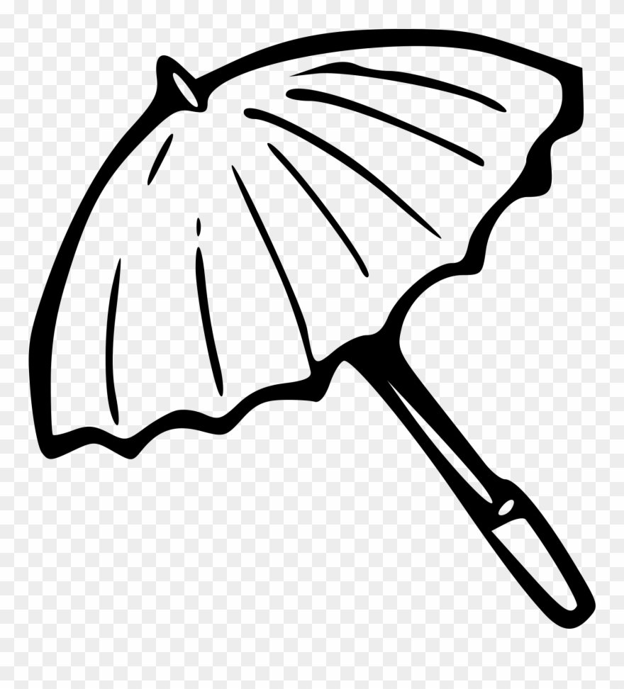 Umbrella Black And White Beach Umbrella Clipart Black