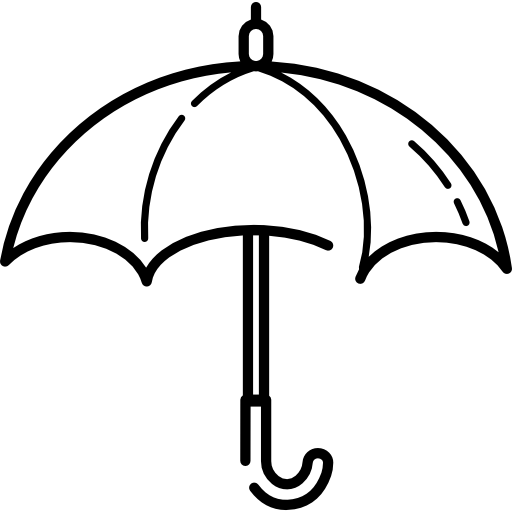 umbrella clipart black and white transparent background