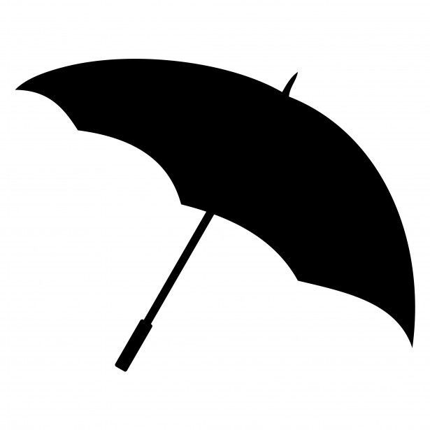 Umbrella silhouette umbrella.