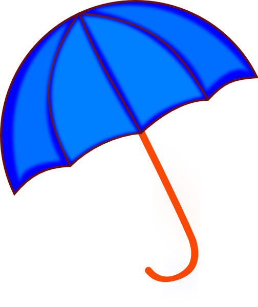 Blue Umbrella Clip Art at Clker
