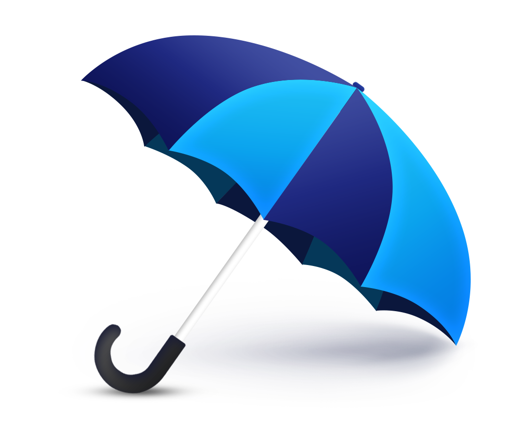 Transparent Clipart Image Blue umbrella Transparent
