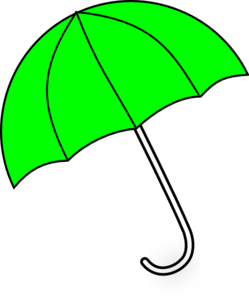 Apple Green Umbrella Clip Art at Clker