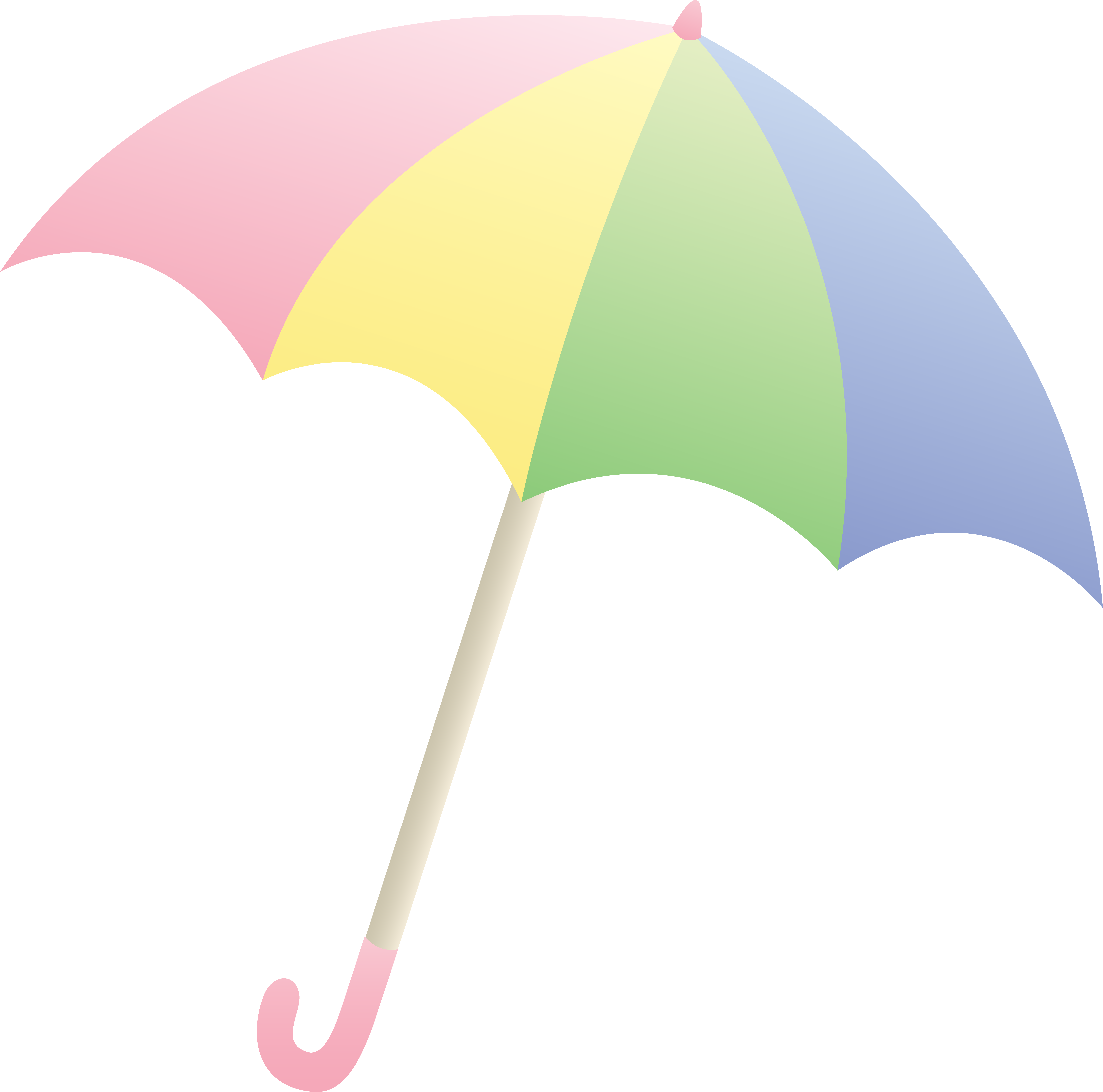 Pastel Colored Umbrella