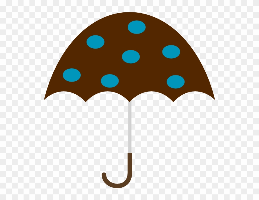 Polka Dot Umbrella Clipart