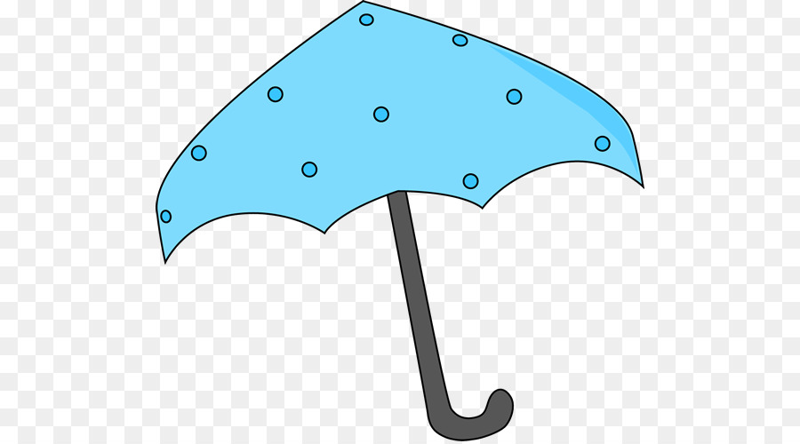 Polka dot umbrella.