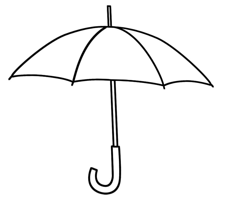 Free printable umbrella.