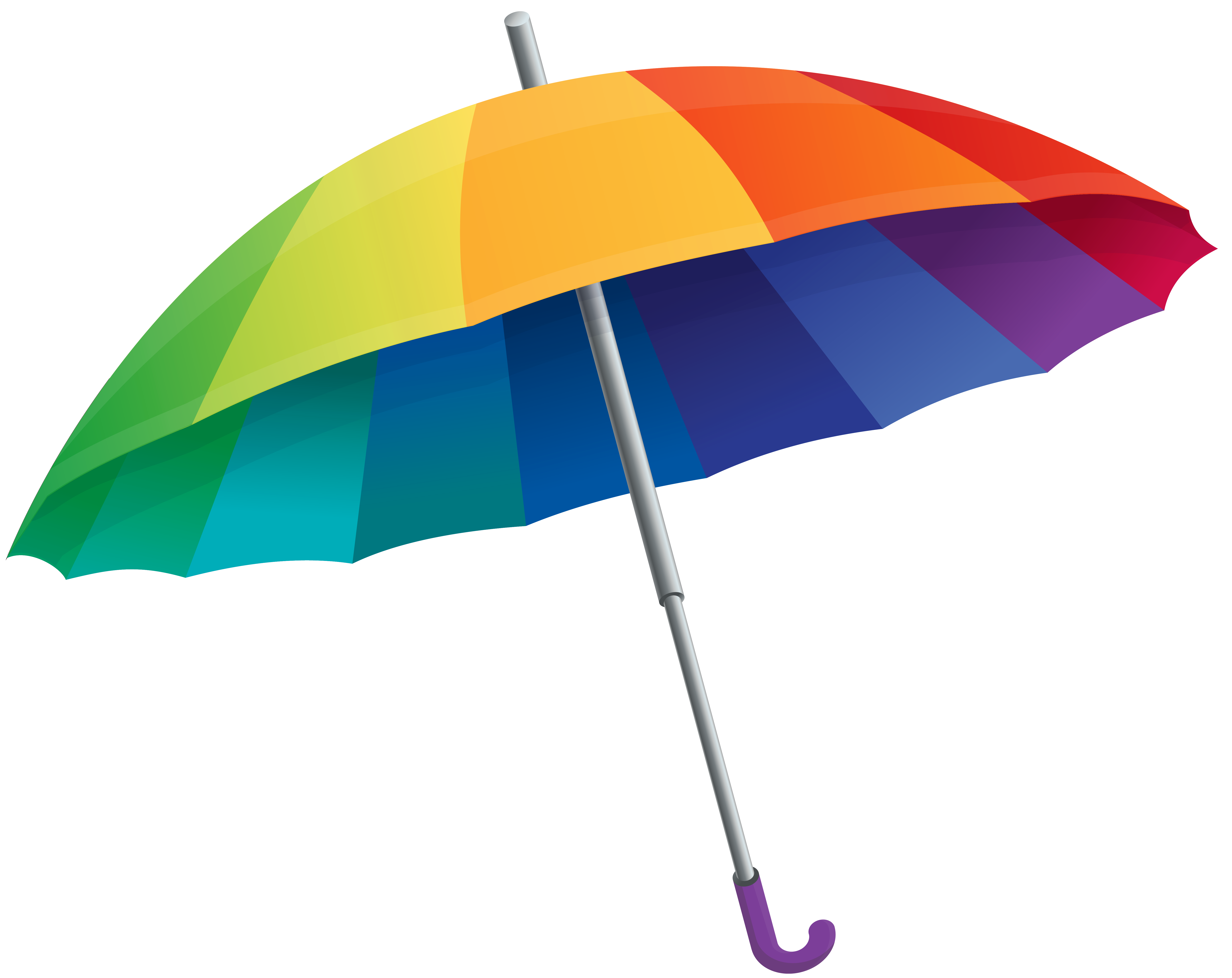 Rainbow Umbrella PNG Clipart Image