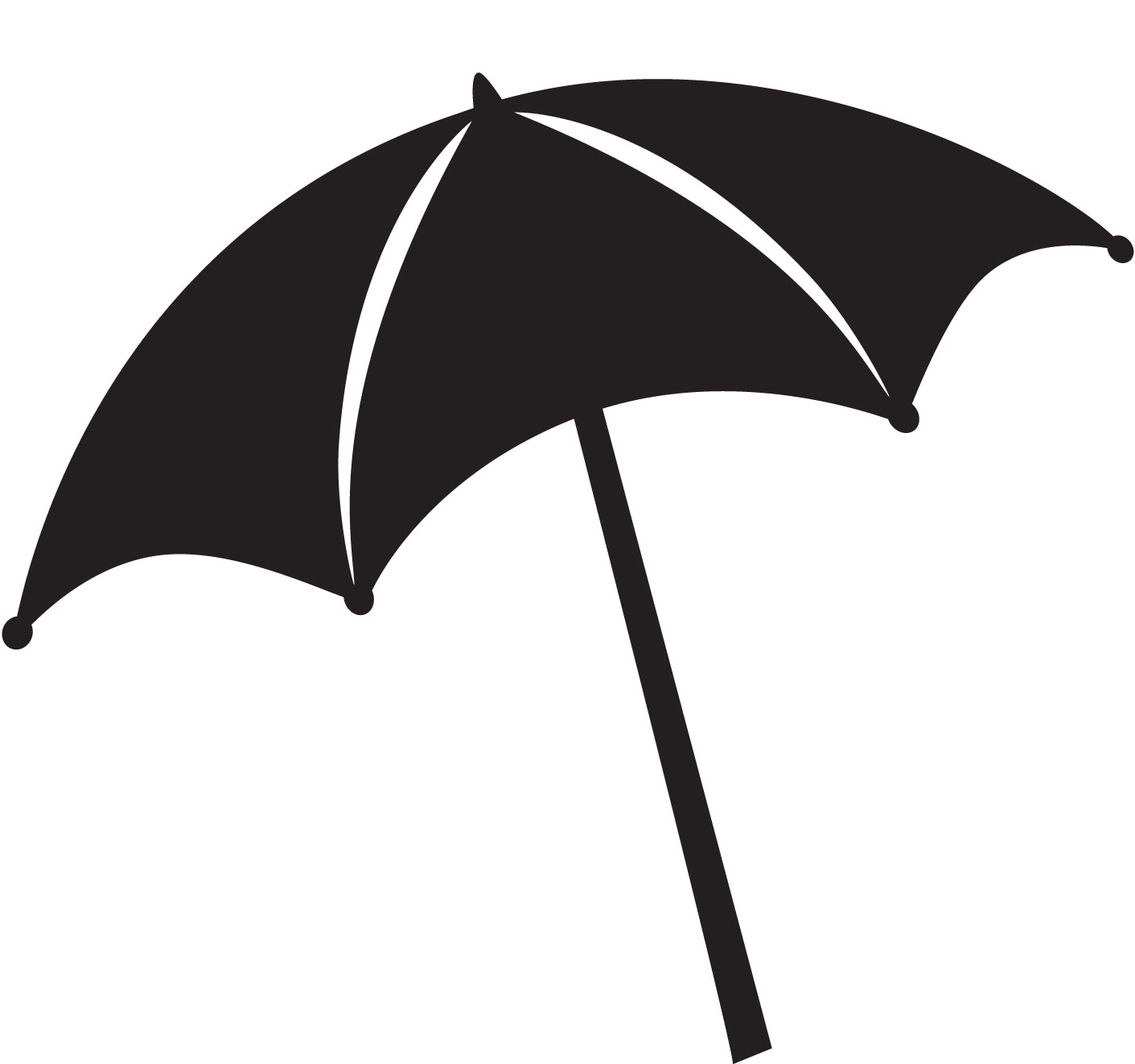 Free umbrella silhouette.