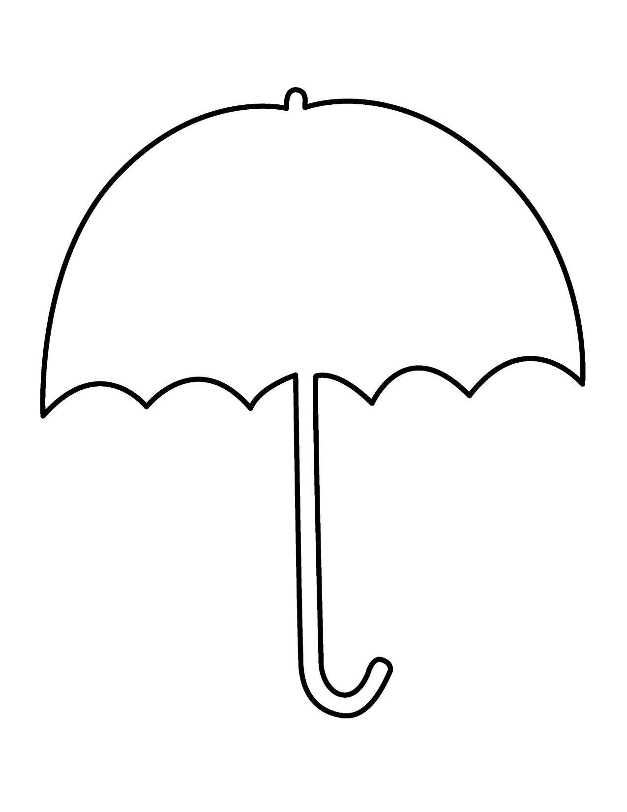 Free printable umbrella.