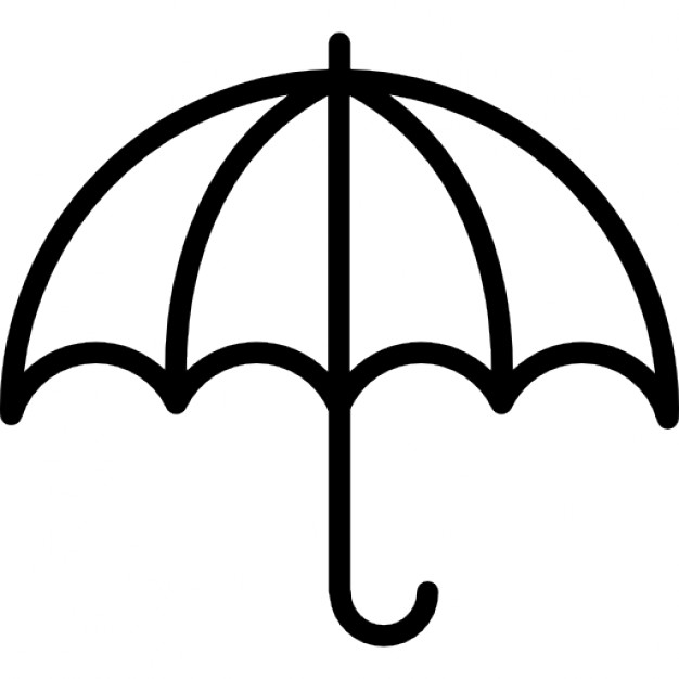 Umbrella top outline.