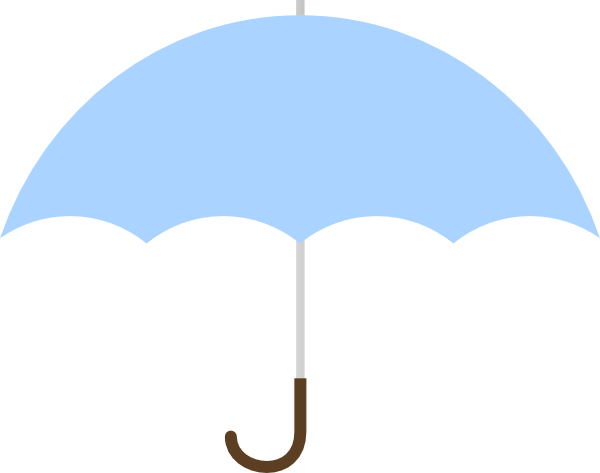 Turquoise umbrella clip.