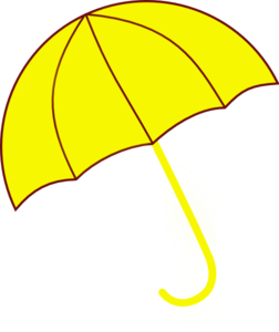 Yellow Umbrella Clip Art at Clker