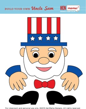 Build Your Own Uncle Sam Clip Art