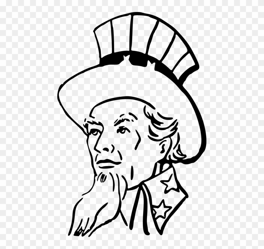 Uncle Sam Drawing Black And White Family