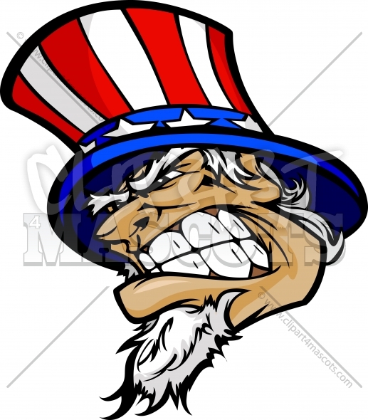 Uncle Sam Mascot Graphic Vector Cartoon