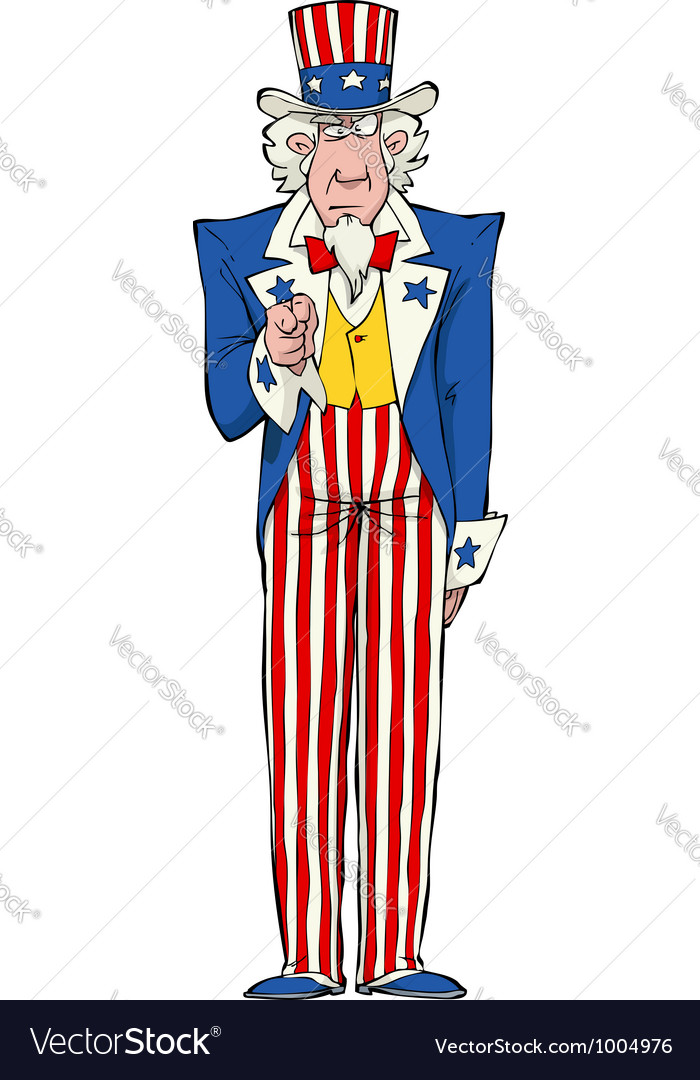 Uncle sam vector image