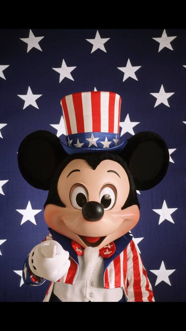 Patriotic mickey mouse.
