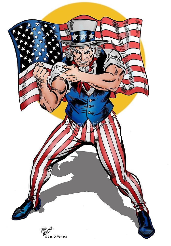 uncle sam clipart muscular