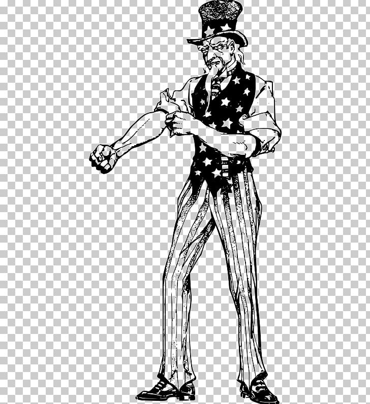 Uncle Sam PNG, Clipart, Artwork, Black And White, Cartoon