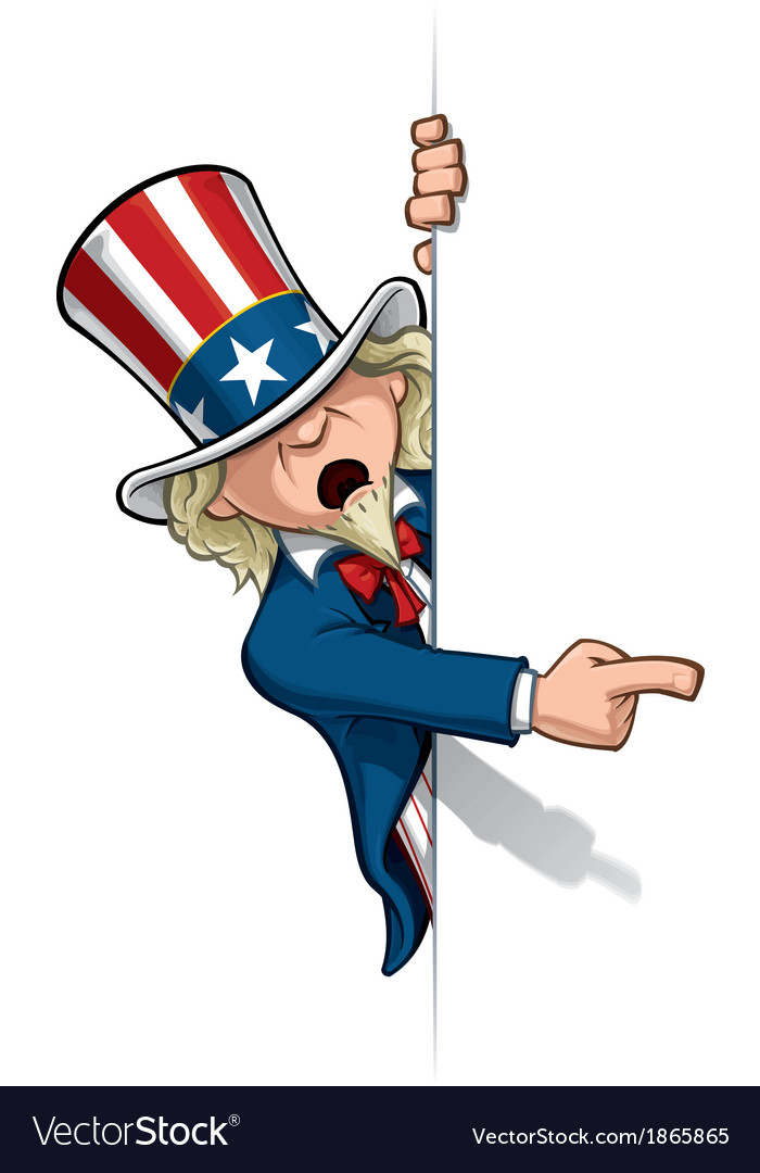 uncle sam clipart vector