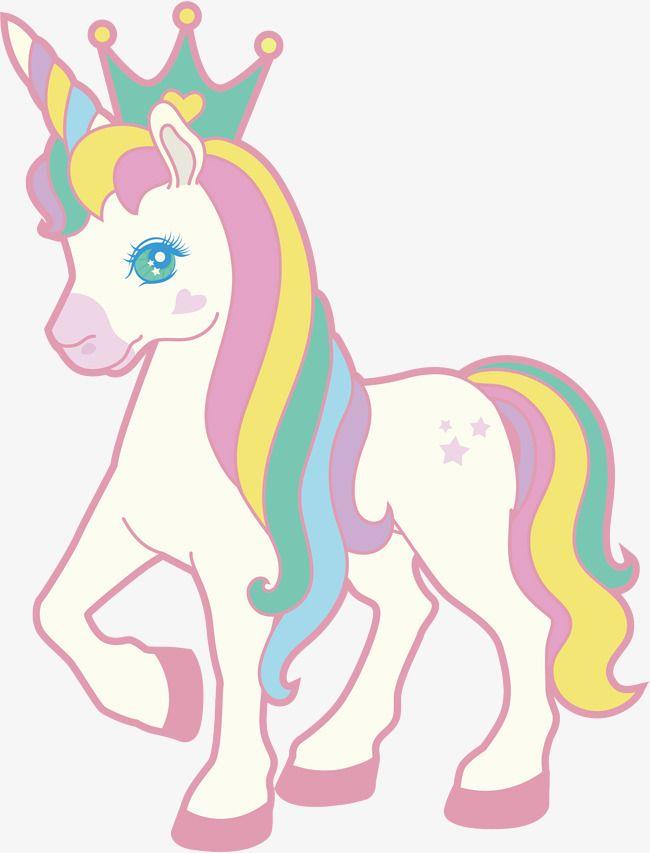 Cute colorful unicorn.