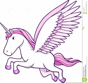 Flying unicorn clipart.