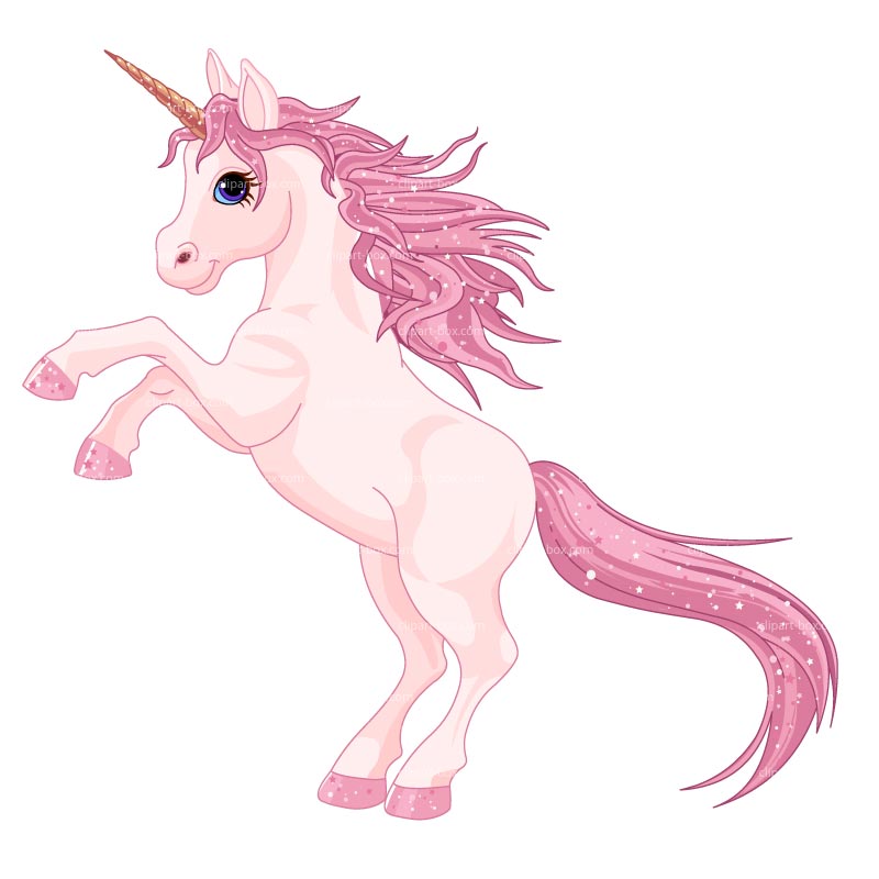 unicorn clipart pink