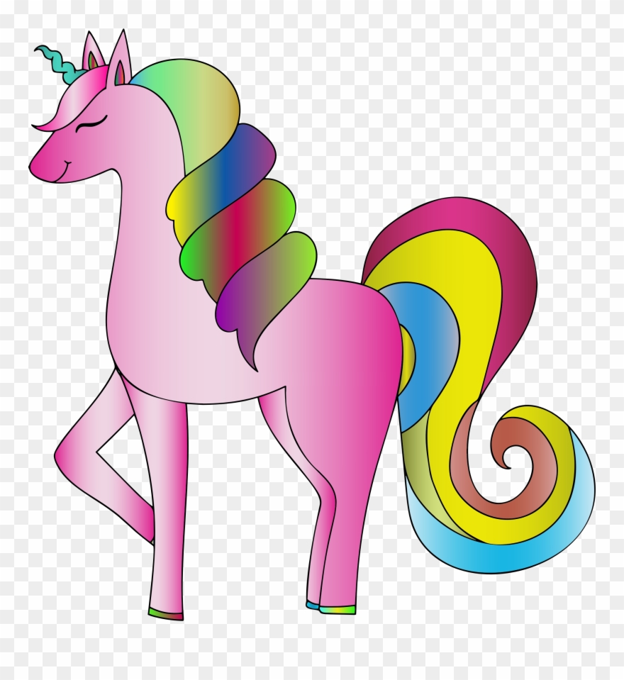 Unicorn Line Art Mane Color Cuteness Free Commercial