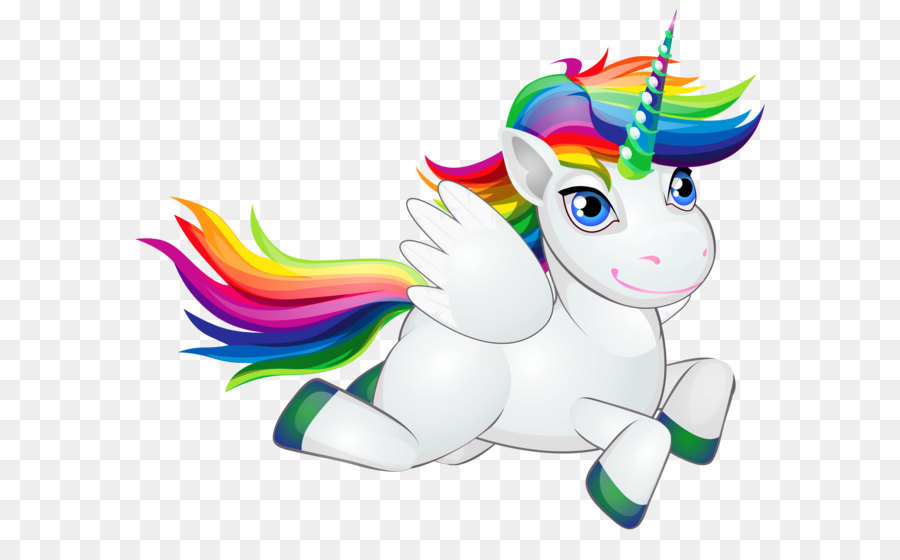 Rainbow unicorn png.