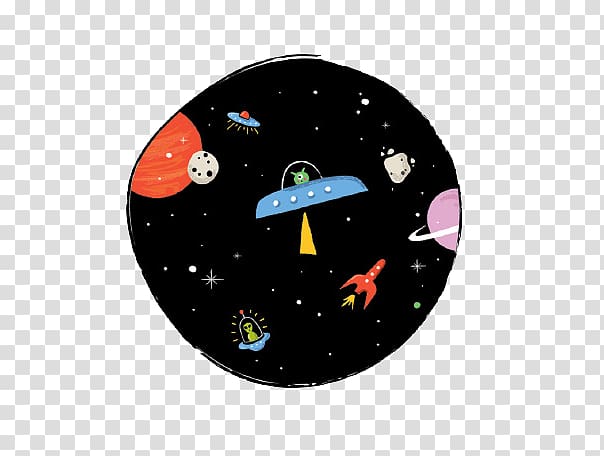 Spacecraft Outer space Universe, Cartoon spaceship