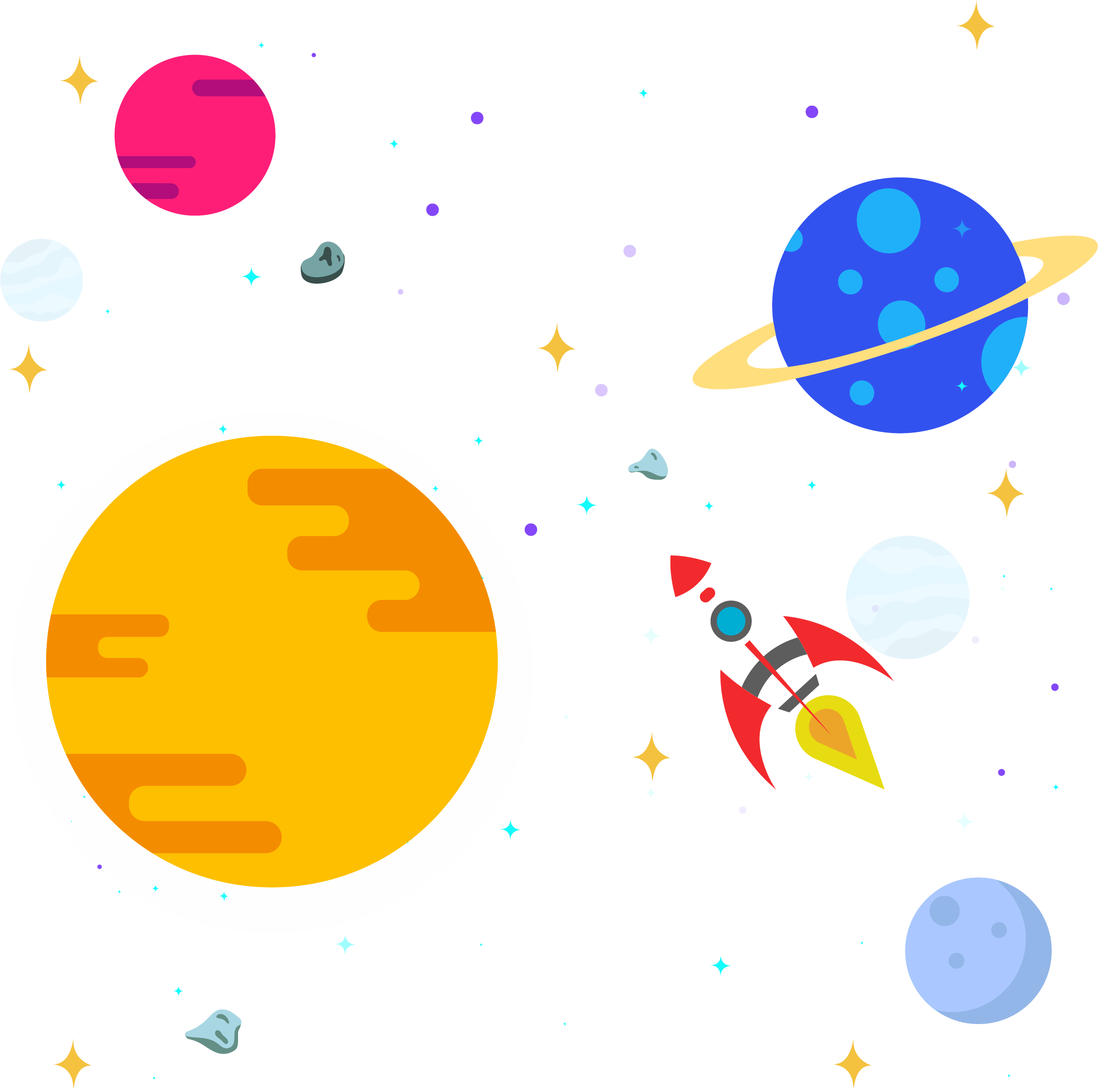 Space Background Cartoon Png