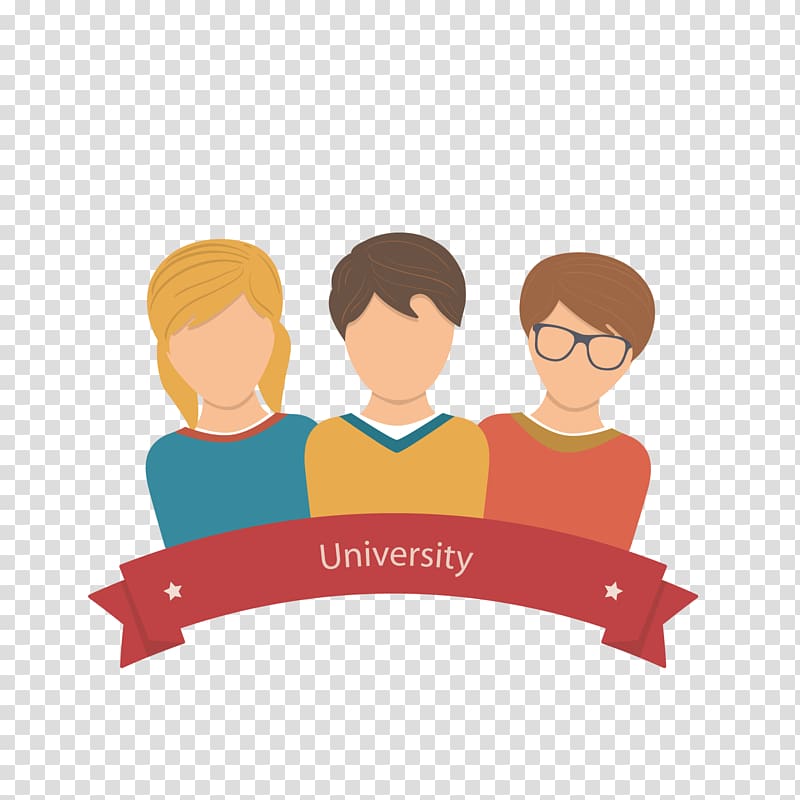University illustration, Student College Diploma University