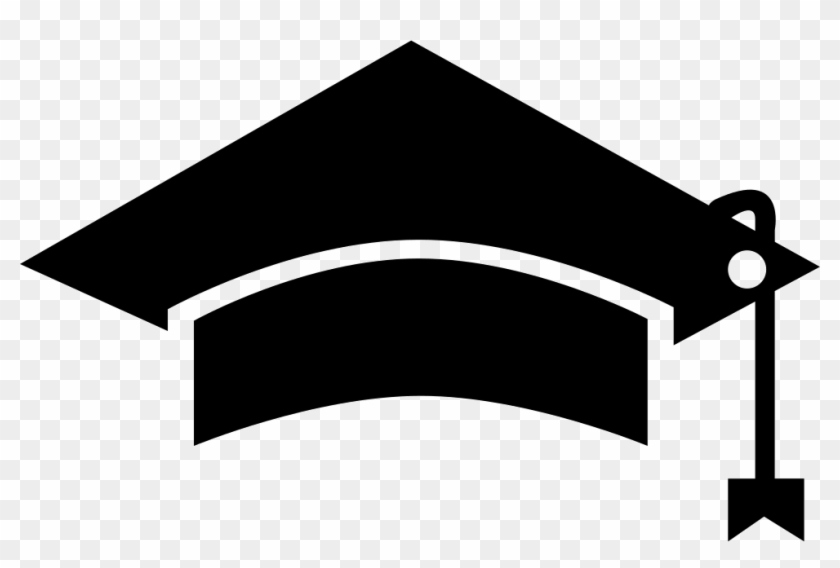 Black graduation cap.