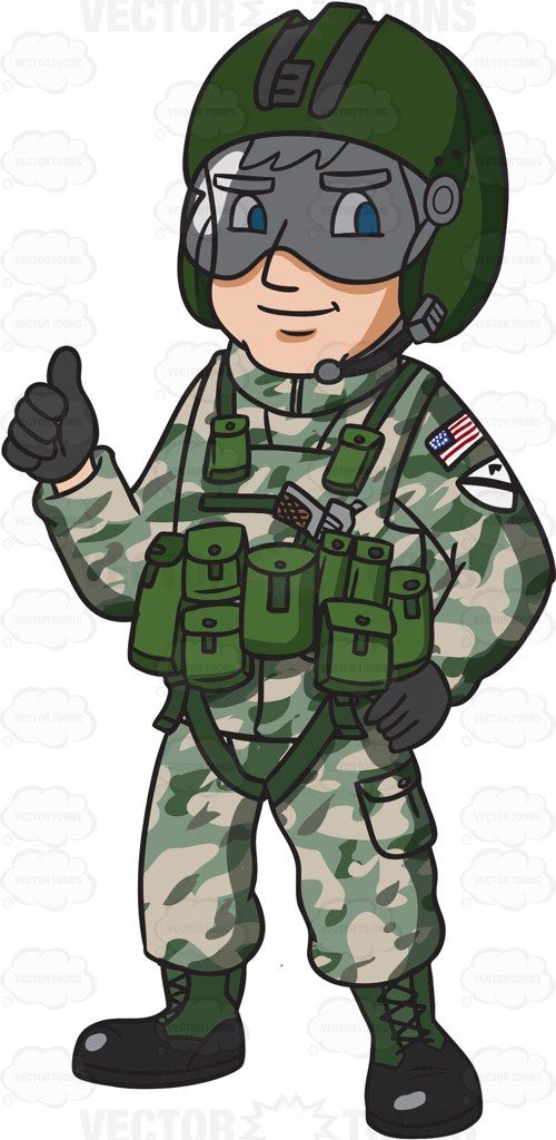 A US Army Helicopter Pilot Giving The Thumbs Up Sign