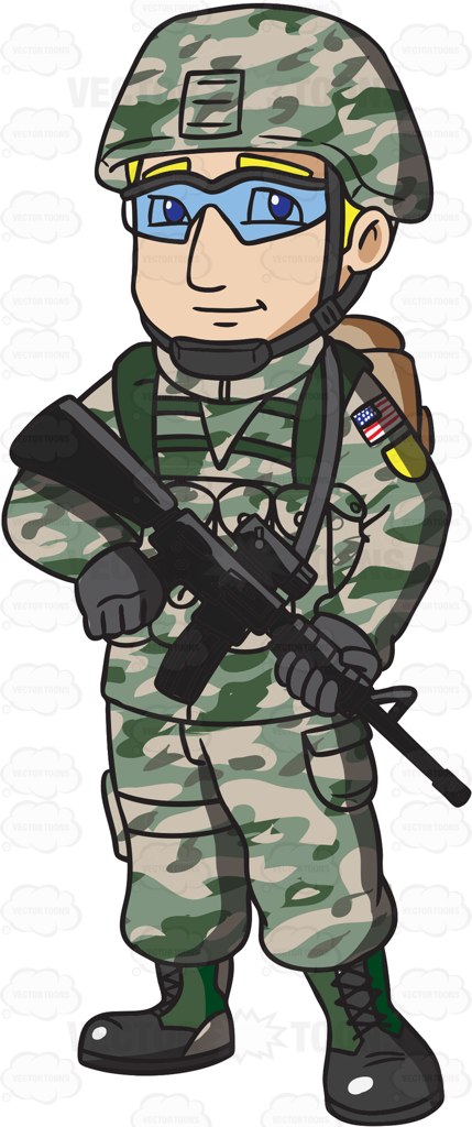 Soldiers clipart easy.