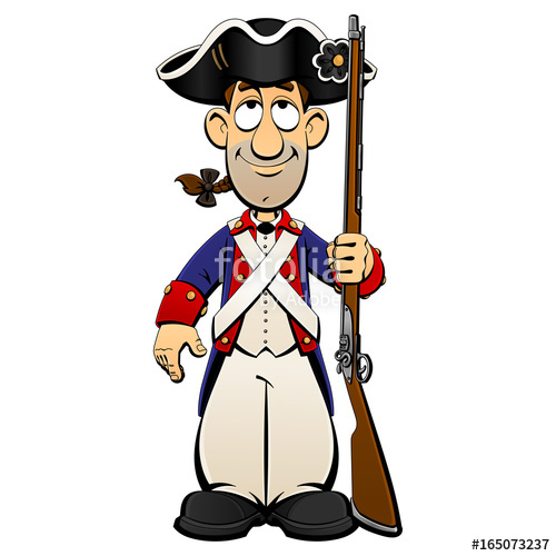 American revolutionary war soldier in Continental army
