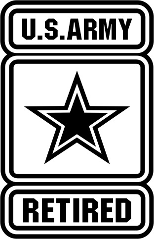 US Army Retired Emblem Sticker