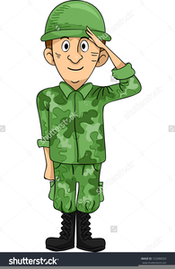 Army salute clipart.