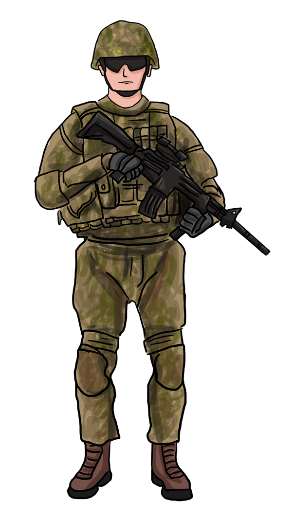 Army clipart soldier.
