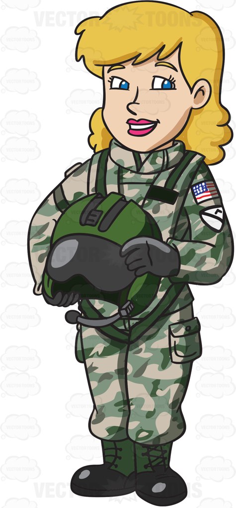 A us army infantry soldier in uniform cartoon clipart