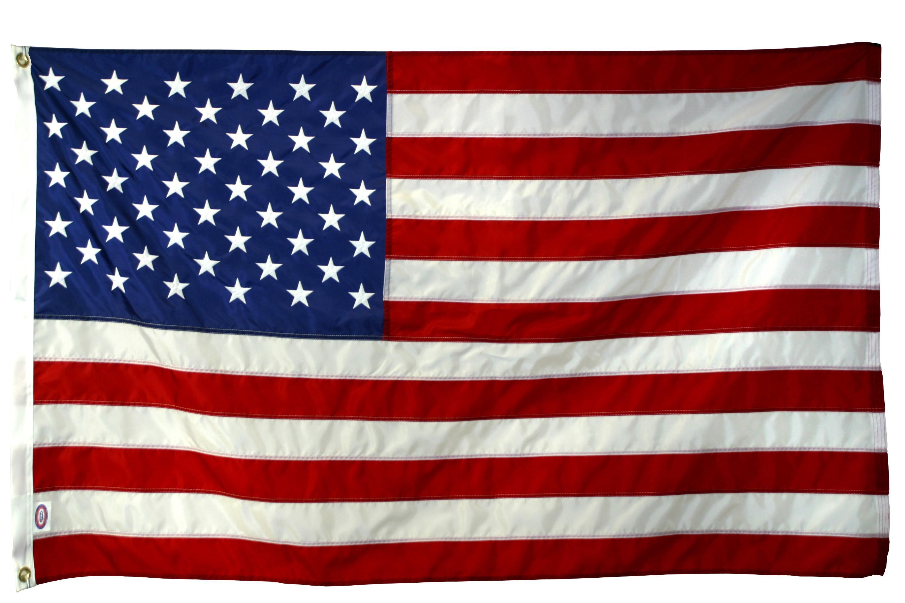 Faded american flag.