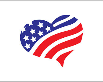 America clipart heart, America heart Transparent FREE for