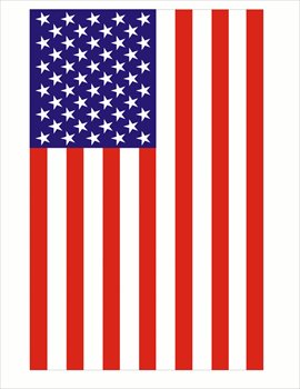 Free largeverticalusflag clipart.