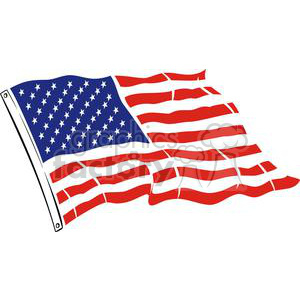 Large USA Flag clipart