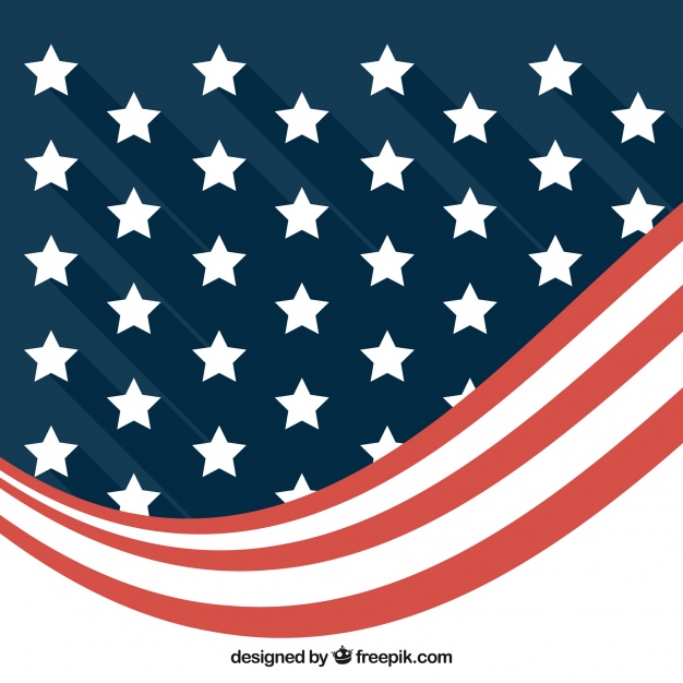 Modern background of abstract american flag Vector