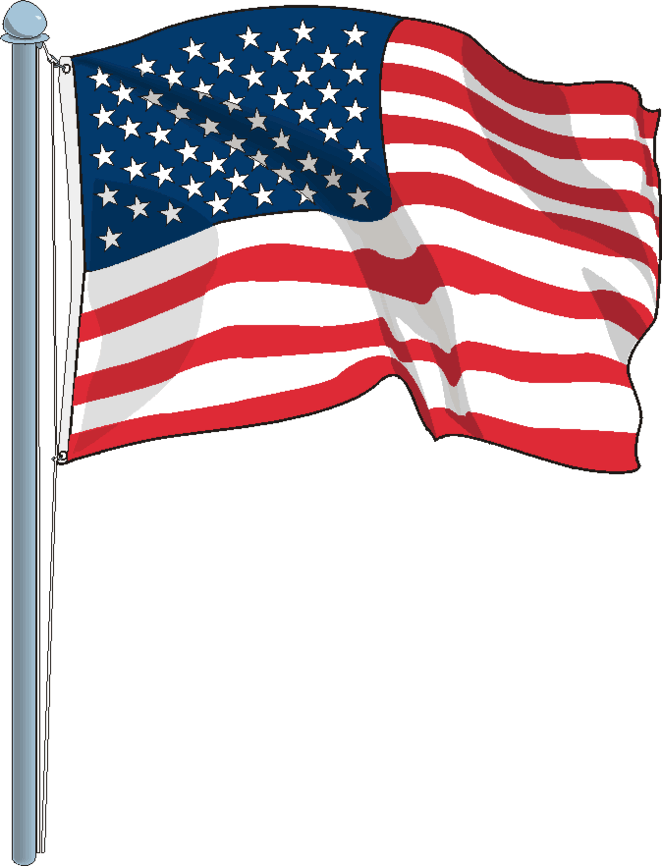 American flags printable.
