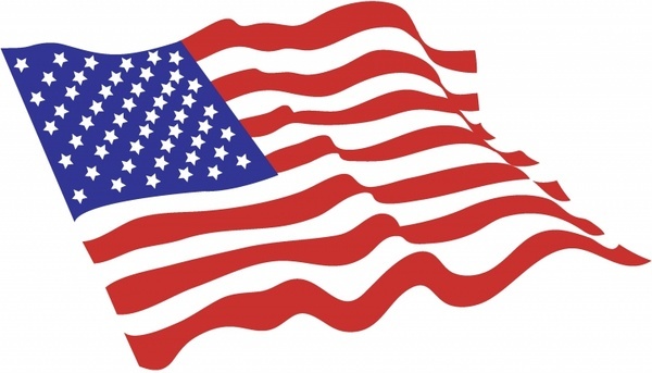 American flag vector art free vector download
