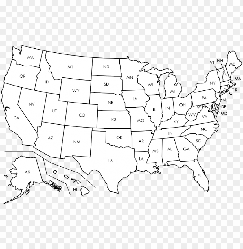 Usa map blank png clipart library library