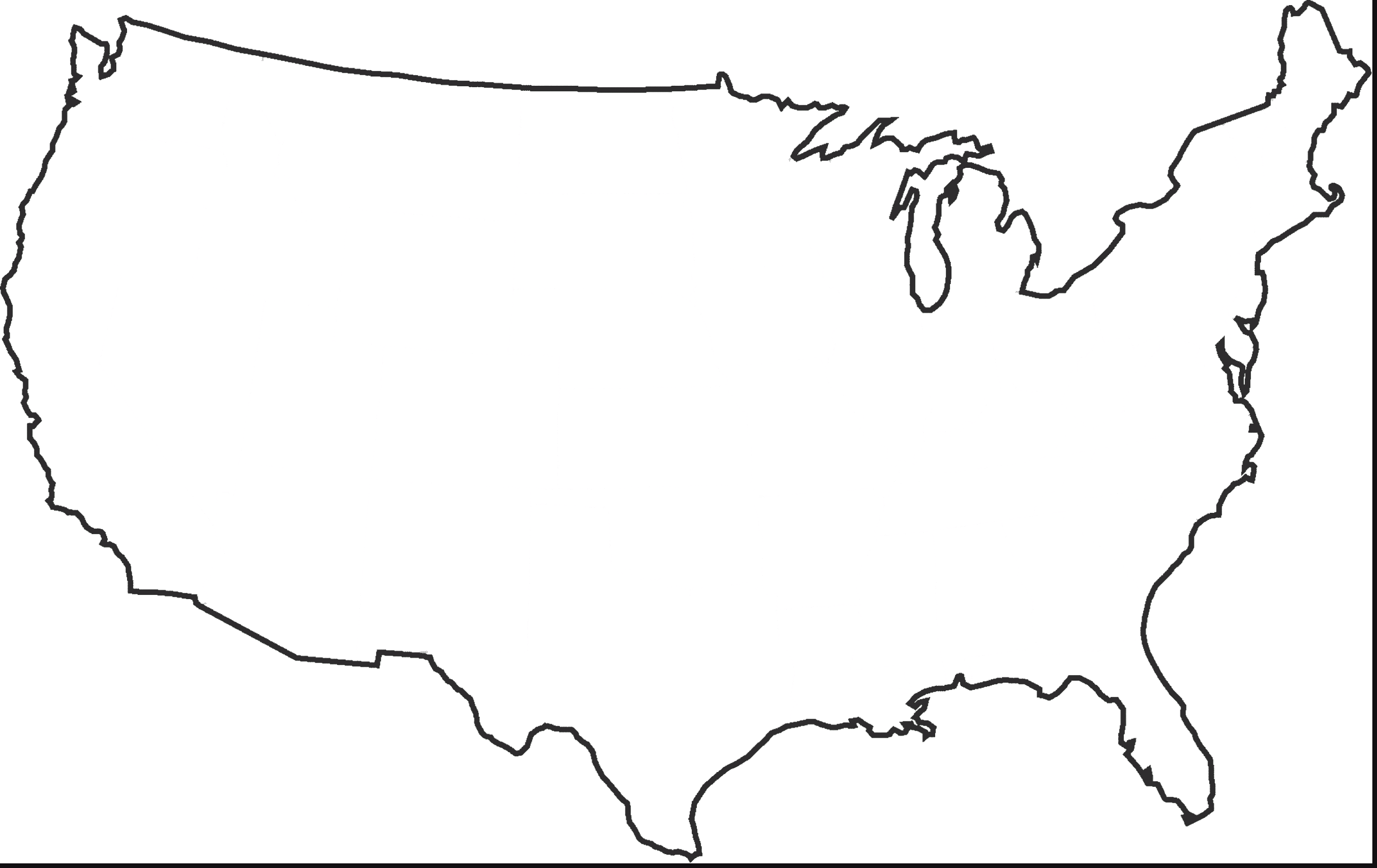 Us and canada printable blank maps free clip art simple