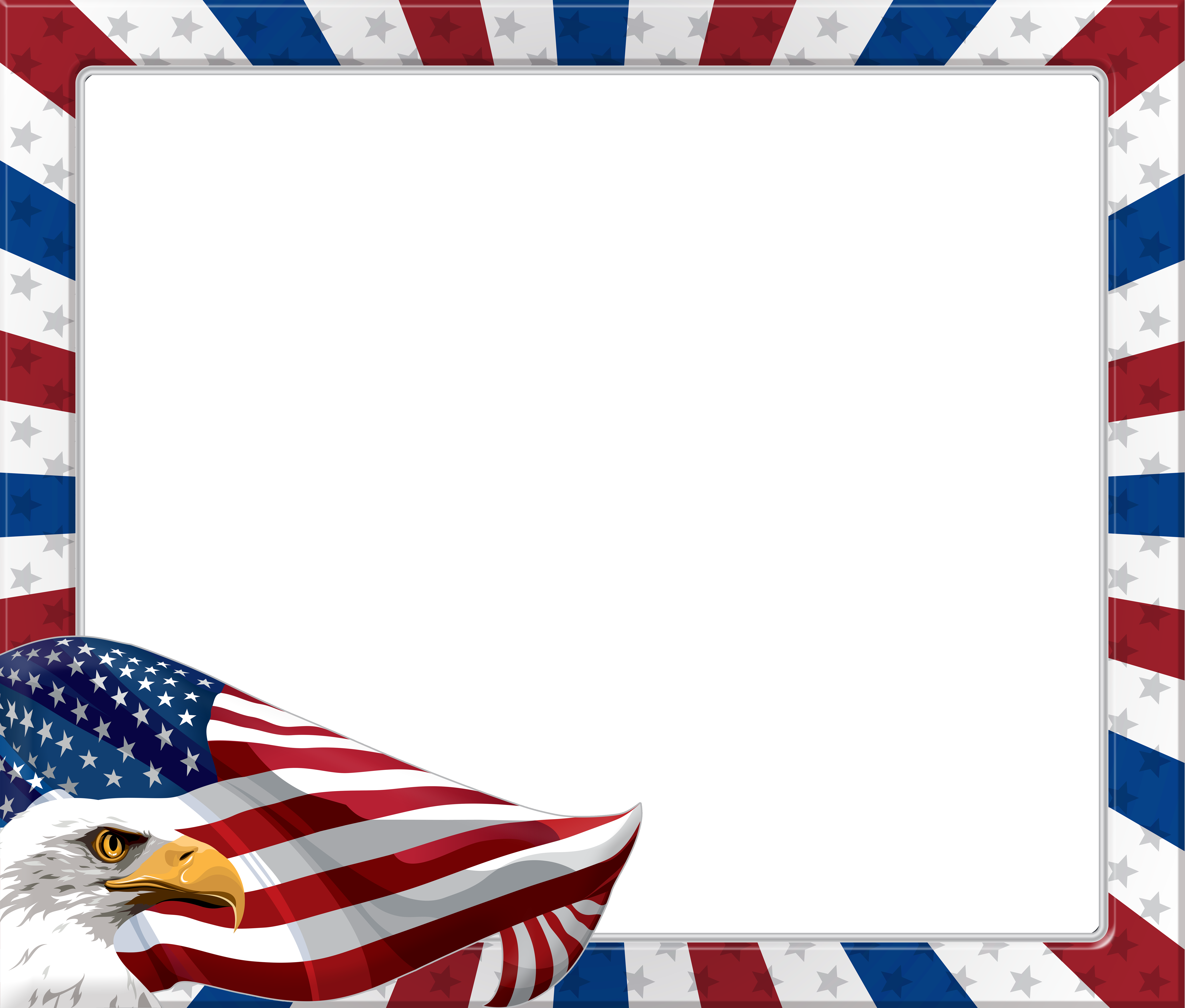 USA American Eagle Transparent PNG Frame